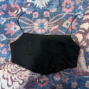 White Fox Boutique Black Crop Top